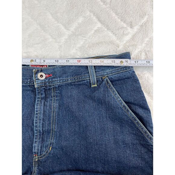 Vintage Tommy Hilfiger Jeans Mens Carpenter Red Label Hip Hop Baggie - Sz 32x27 - Picture 4 of 11